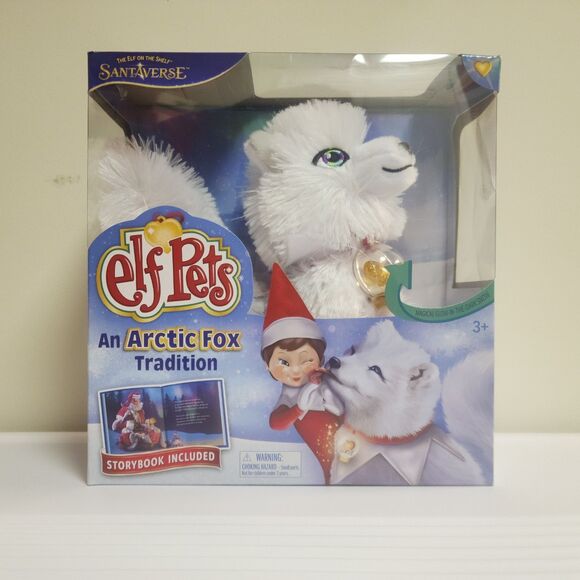 NEW Elf Pets An Arctic Fox Tradition Plush & Storybook Elf On The Shelf NIB Gift - Picture 1 of 9